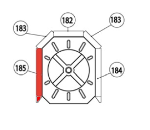 Haas+Sohn Imatra 212.17 Pierre de paroi côté à gauche à l’avant