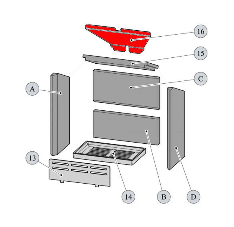 Haas-Sohn Aruba 220.17 røgvenderplade oven