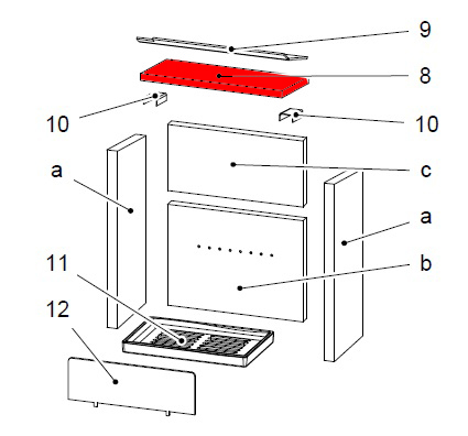 Haas-Sohn Pinus 218.17 røgvenderplade nede