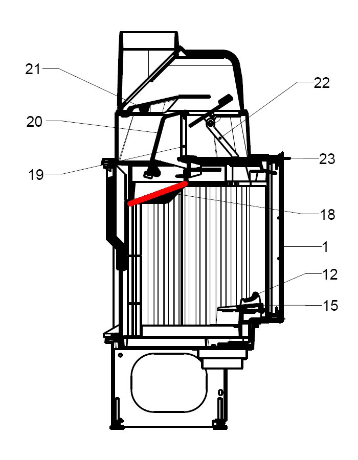 Leda Karat 510 D røgvenderplade nede C