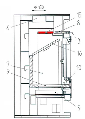 Haas-Sohn Bornholm II 164.15 røgvenderplade oven A