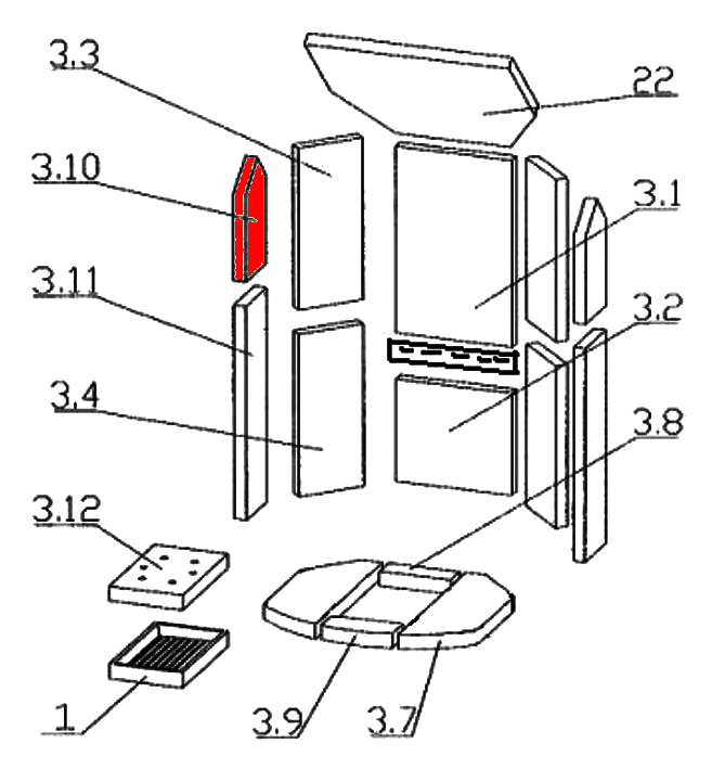 Oranier Arktis 8 sidesten venstre foran oven B