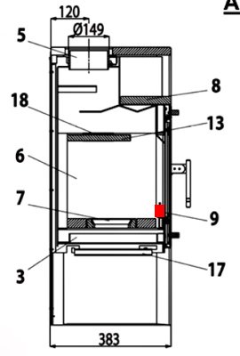 Haas-Sohn Ecoline 281.12 stående rist