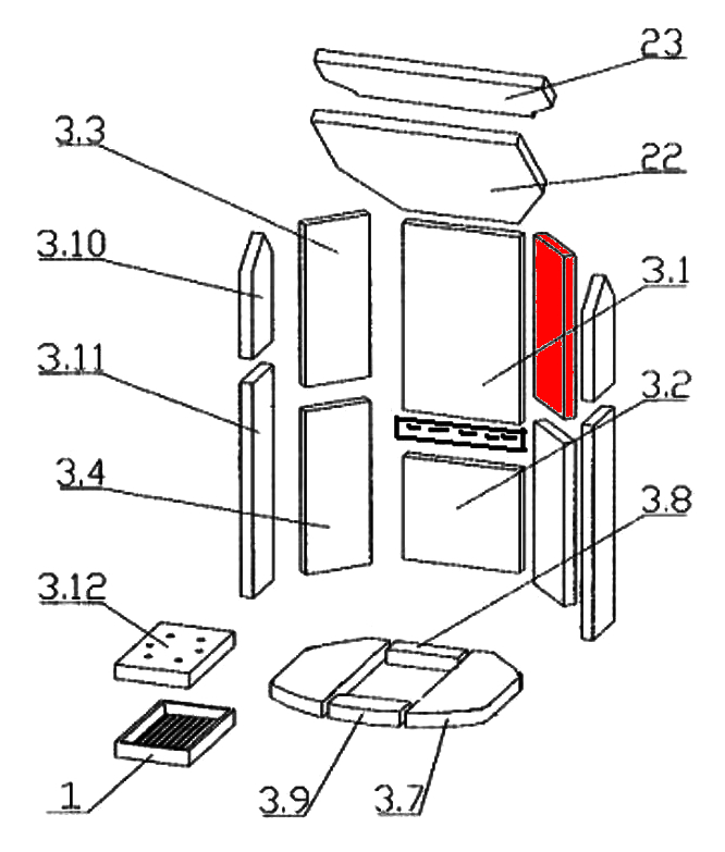 Oranier Arktis 8 sidesten højre bagved oven C