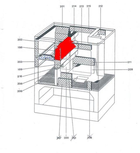 Wamsler type 120 sidesten højre oven B