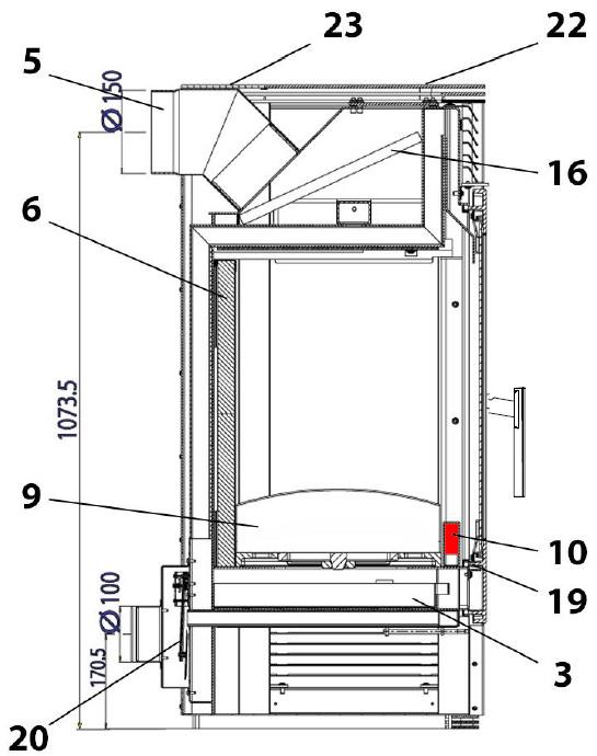 Haas-Sohn Panorama 255.15 stående rist foran