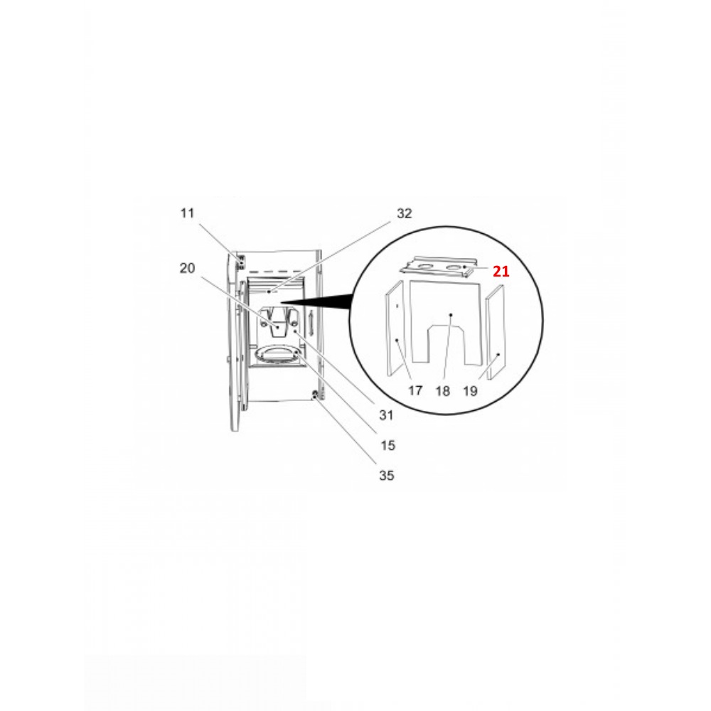 Haas-Sohn Pelletto 417.08 røgvenderplade