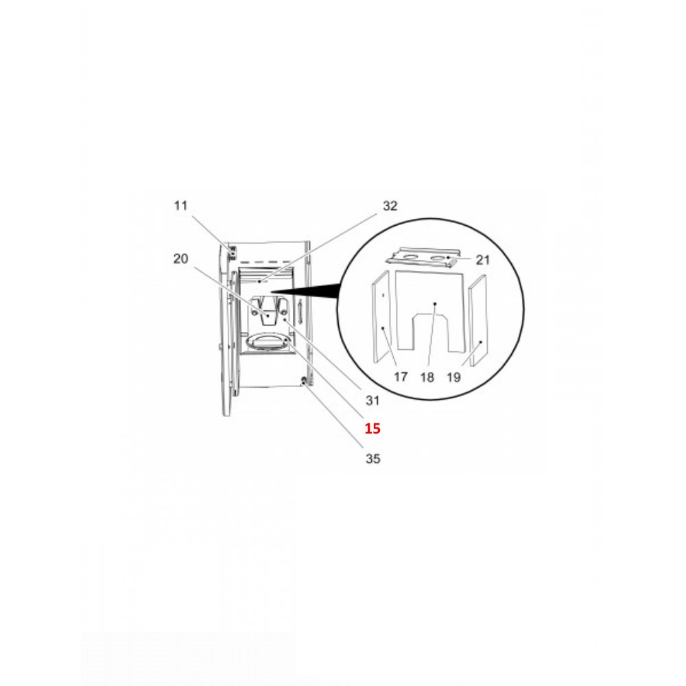 Haas+Sohn Pelletto 417.08 Brennertopf Brennerschale