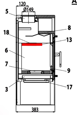 Haas-Sohn Ecoline 281.12 røgvenderplade