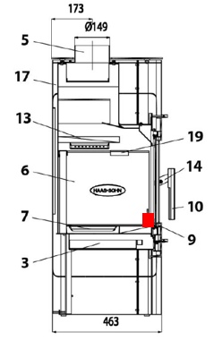 Haas-Sohn Cers 469.17 stående rist