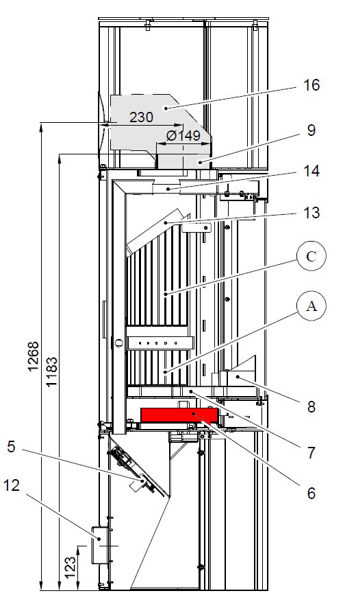 Haas-Sohn Kalius 286.12 askeskuffe
