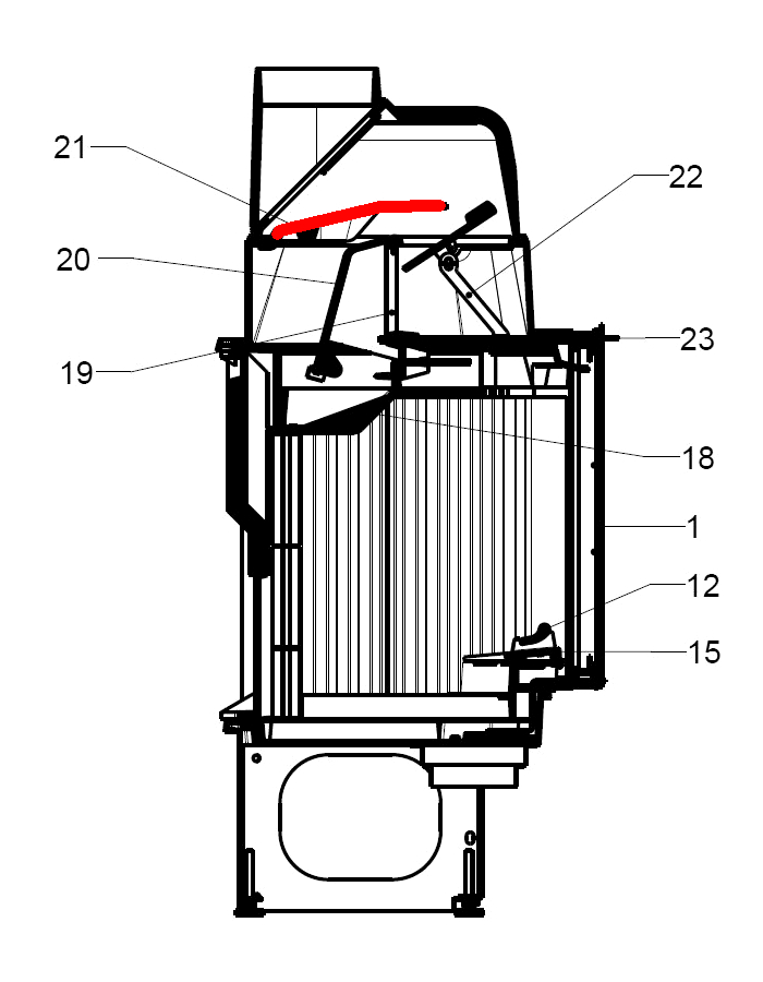 Leda Madura 301 røgvenderplade oven B