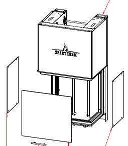 Spartherm Premium A-3RL-60h glas højre