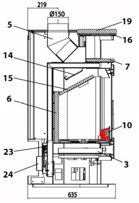 Haas+Sohn Kuopio 265.17 Grille à poser