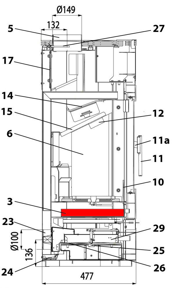 Haas-Sohn I 3020 askeskuffe