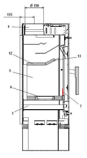 Haas-Sohn Palma 318.15 stående rist
