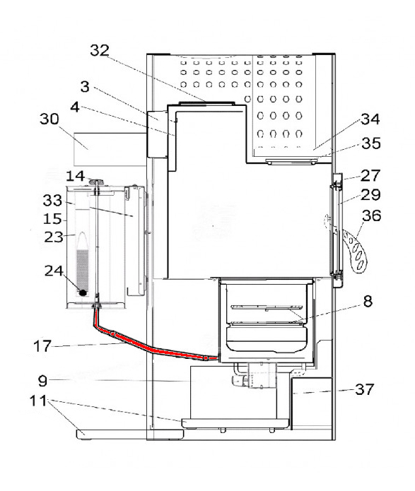 Haas-Sohn Viking 468.50 olieledning reguleringstank