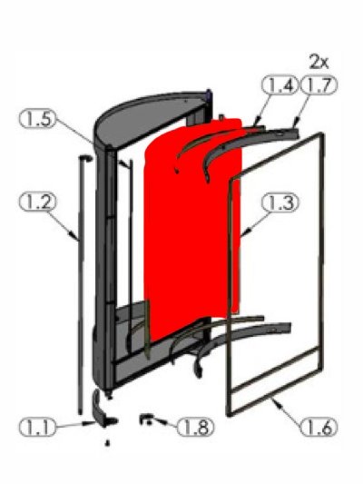Oranier Pisa glas