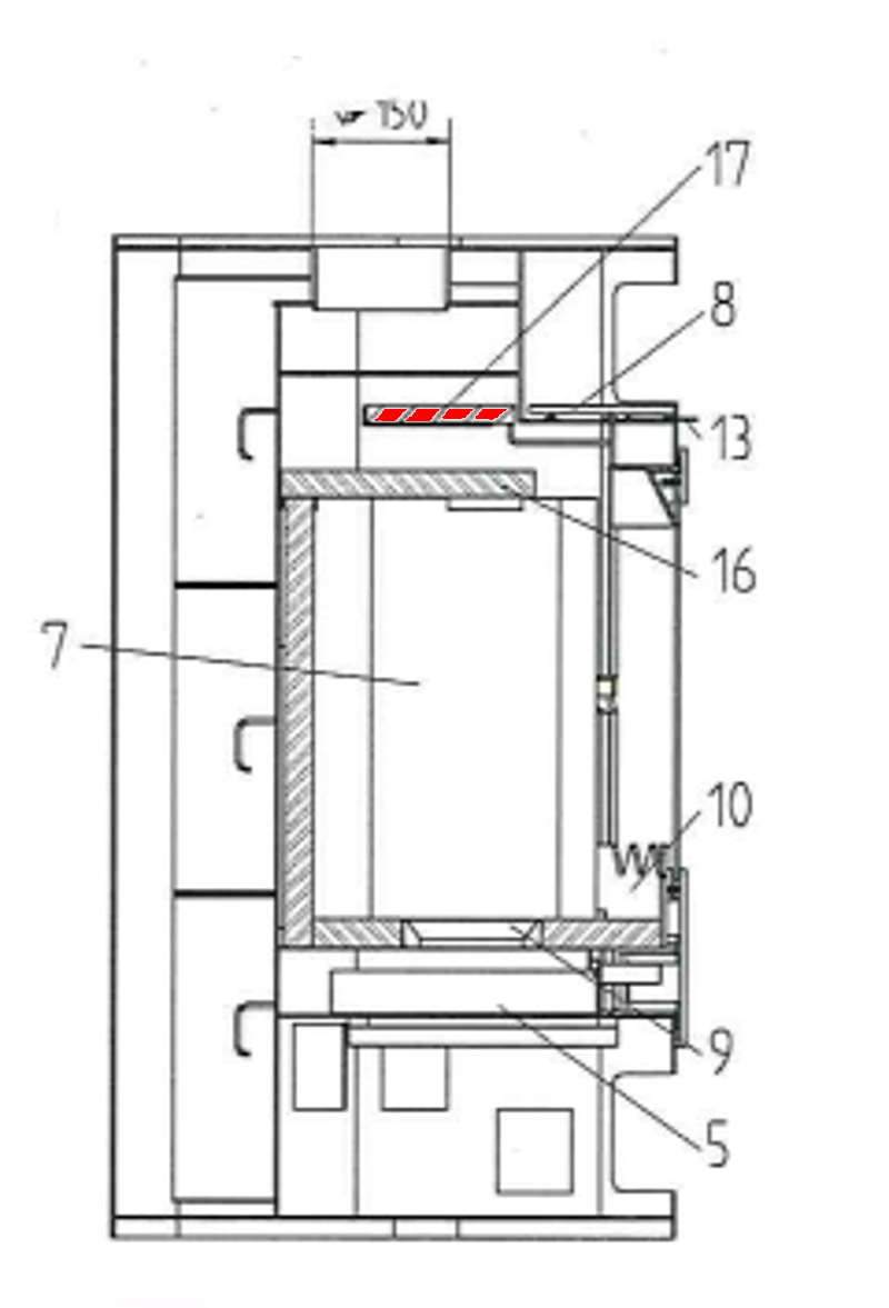 Haas-Sohn Bornholm 164.17 røgvenderplade oven B
