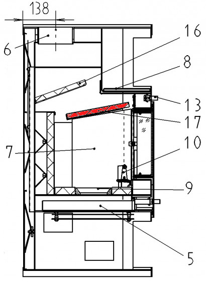 Haas-Sohn Riga 150.17 røgvenderplade nede